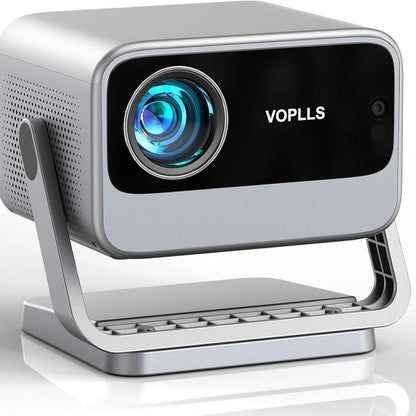VOPLLS Netflix Certified Portable Projector Native 1080P Gaming | Outdoor Movie Mini Projector with Dual Auto Focus & Keystone Correction | 3D Dolby Audio, Wifi 6 & Bluetooth 5.0 | 50% Zoom for Home Theater, Camping, (600 ANSI Lumen, HDMI/USB-C)