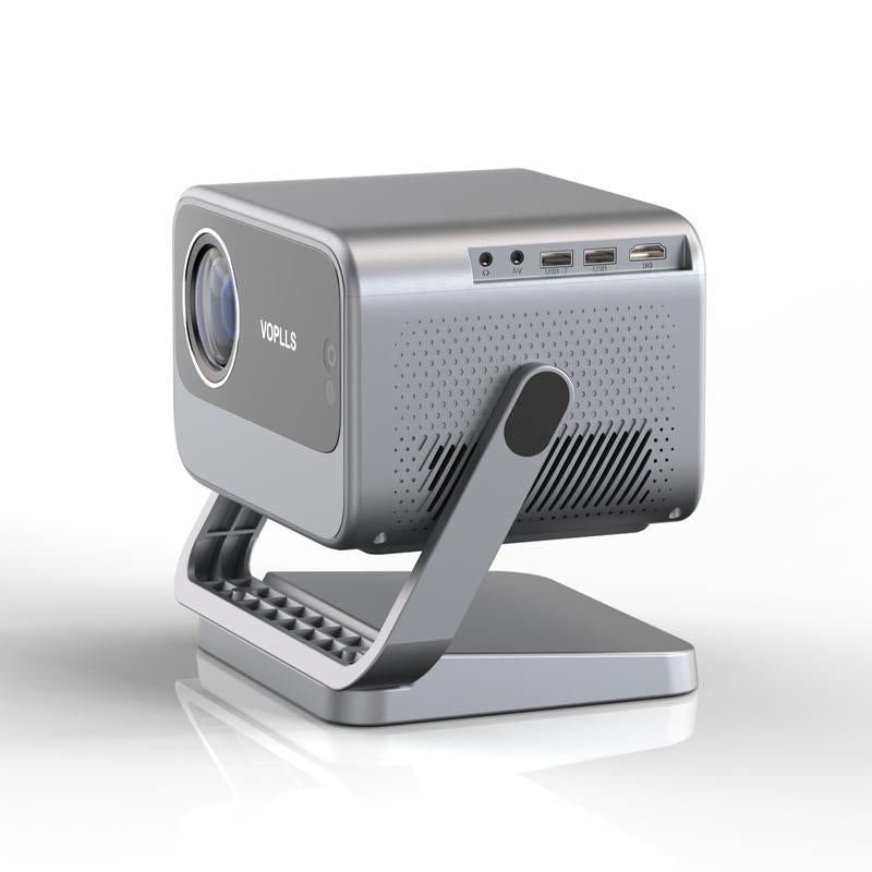 VOPLLS Netflix Certified Portable Projector Native 1080P Gaming | Outdoor Movie Mini Projector with Dual Auto Focus & Keystone Correction | 3D Dolby Audio, Wifi 6 & Bluetooth 5.0 | 50% Zoom for Home Theater, Camping, (600 ANSI Lumen, HDMI/USB-C)